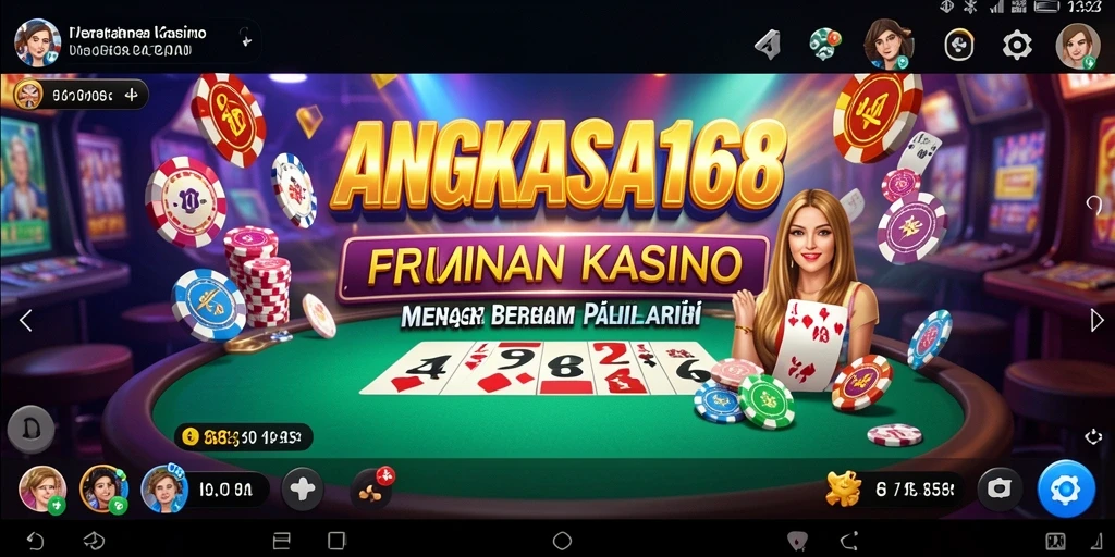 Screenshot permainan ANGKASA168 menampilkan momen seru di meja kasino.