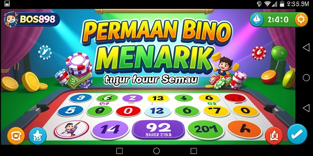 Tampilan gameplay seru dalam permainan Bingo BOS898.