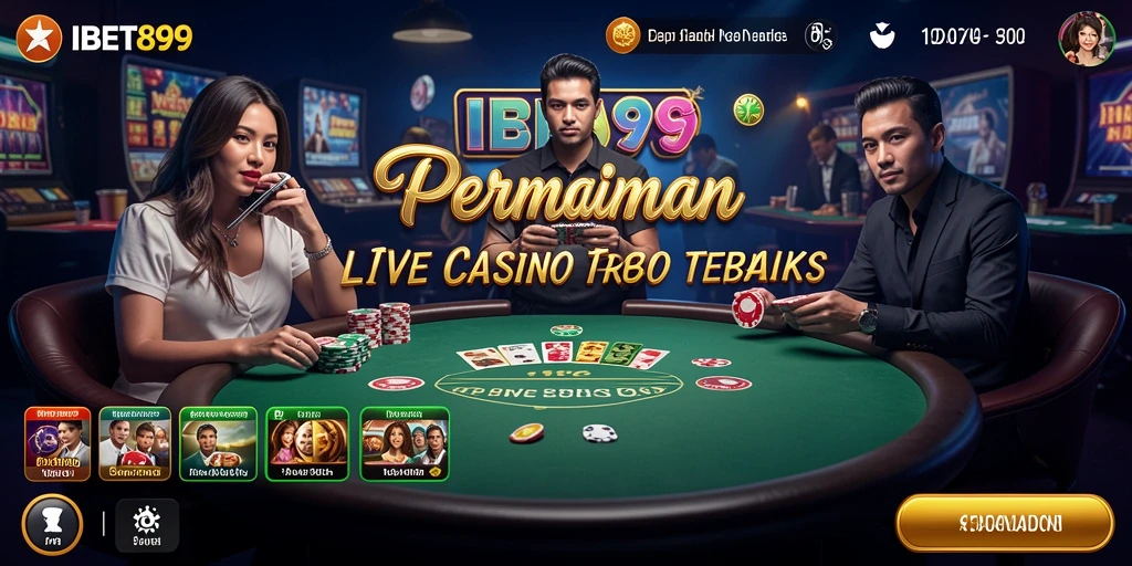 Tampilan gameplay Live Casino yang menarik di IBET899.