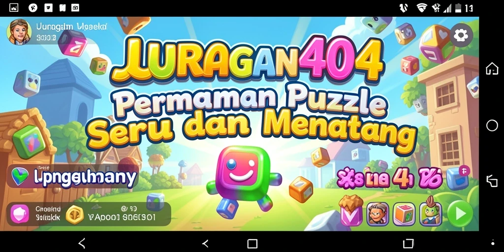 Tampilan gameplay JURAGAN404 dengan berbagai teka-teki yang menantang.