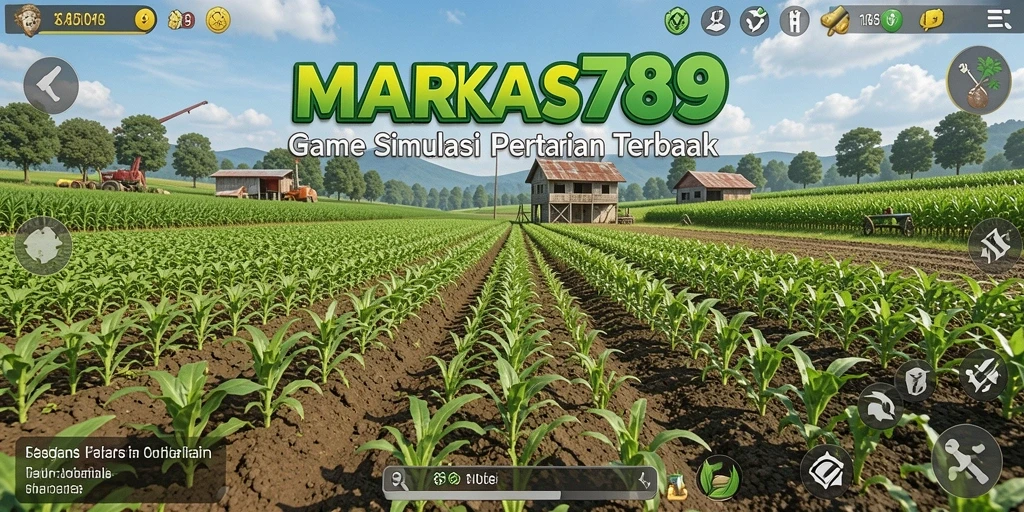 Tangkapan layar menunjukkan gameplay seru bertani di MARKAS789.