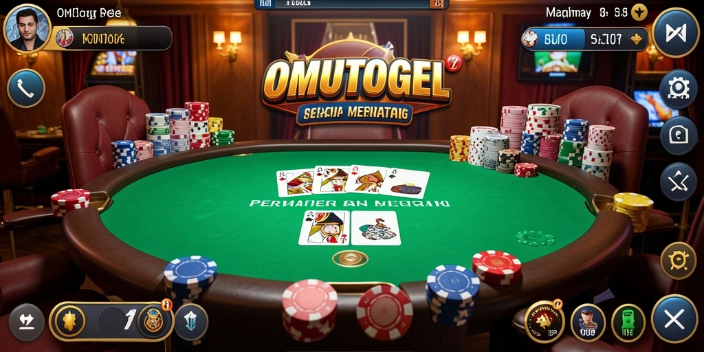 Tampilan gameplay OMUTOGEL yang menegangkan dan menarik.